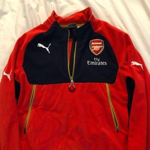 Arsenal Puma fleece zip-up training top